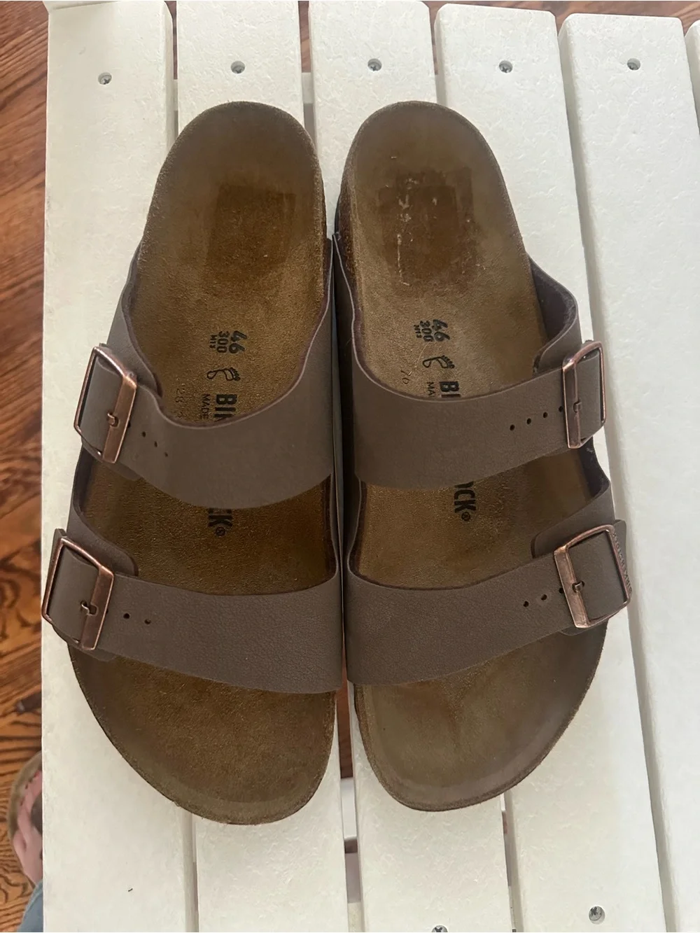 Birkenstock Arizona Double Strap Sandals — Brown men’s size 46 NEW